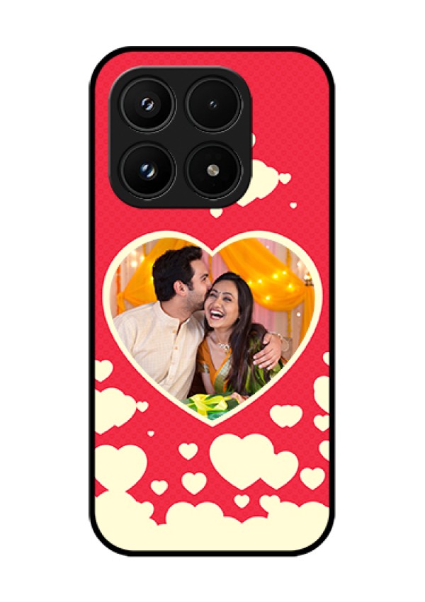 Xiaomi 17 5G Custom Glass Phone Case - Love Symbols Phone Cover Design