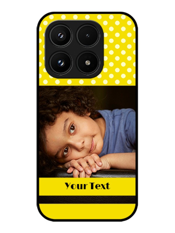 Custom Xiaomi 17 5G Custom Glass Phone Case - Bright Yellow Case Design