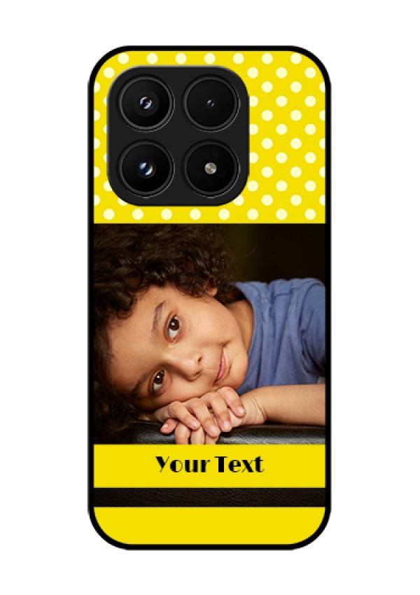 Xiaomi 17 5G Custom Glass Phone Case - Bright Yellow Case Design
