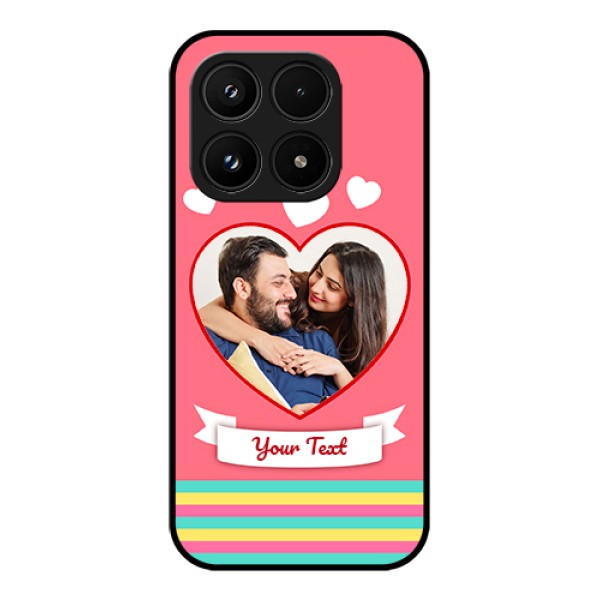 Xiaomi 17 5G Custom Glass Phone Case - Love Shapes Doodle Design