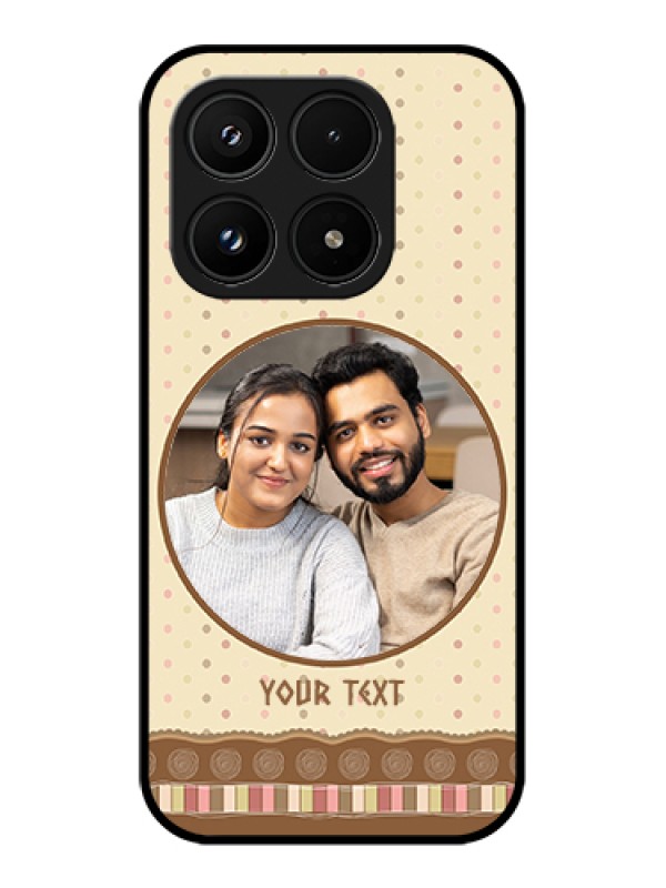 Custom Xiaomi 17 5G Custom Glass Phone Case - Brown Dotted Mobile Case Design