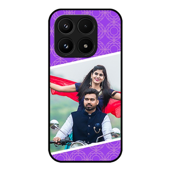 Xiaomi 17 5G Custom Glass Phone Case - Violet Color Pattern Design