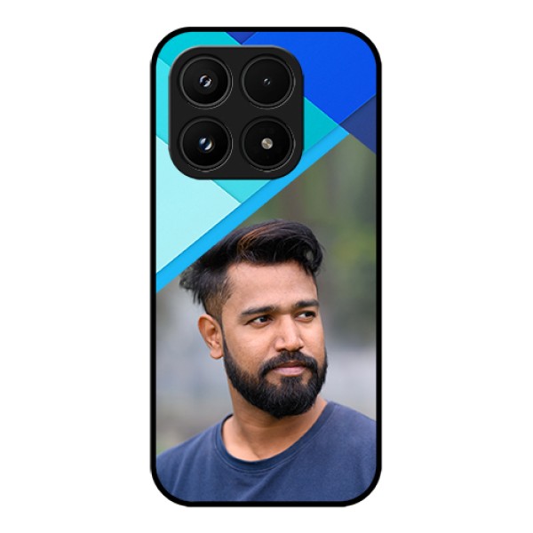 Xiaomi 17 5G Custom Glass Phone Case - Blue Pattern Design Xiaomi 17 5G Custom Glass Phone Case - Blue Pattern Design