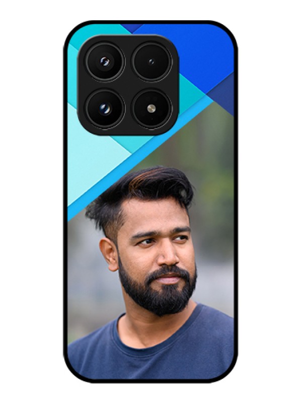 Custom Xiaomi 17 5G Custom Glass Phone Case - Blue Pattern Design