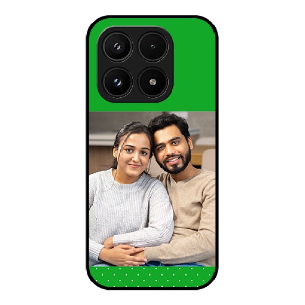 Xiaomi 17 5G Custom Glass Phone Case - Green Pattern Design