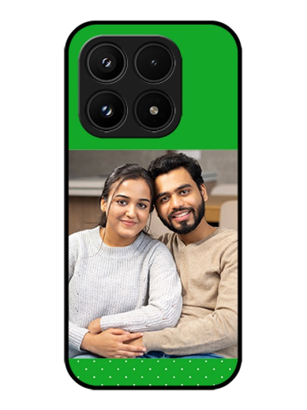 Custom Xiaomi 17 5G Custom Glass Phone Case - Green Pattern Design