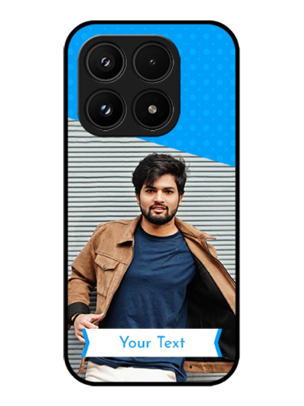 Custom Xiaomi 17 5G Custom Glass Phone Case - Simple Blue Color Design