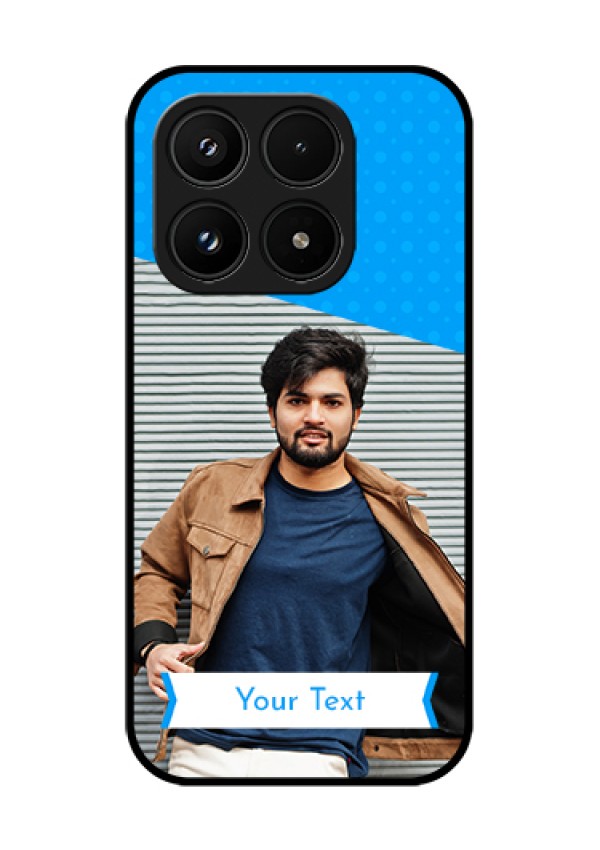 Xiaomi 17 5G Custom Glass Phone Case - Simple Blue Color Design