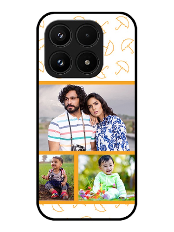 Custom Xiaomi 17 5G Custom Glass Phone Case - Yellow Pattern Design