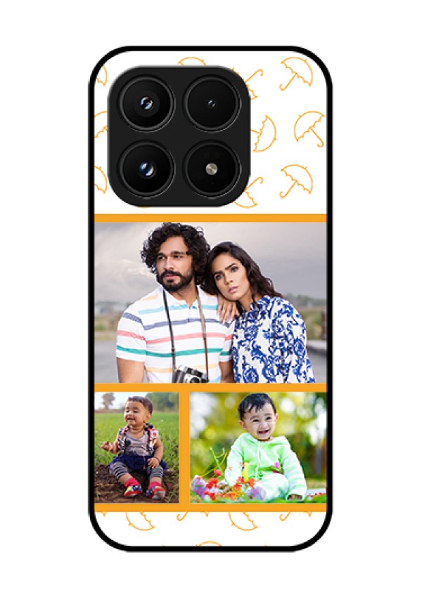 Xiaomi 17 5G Custom Glass Phone Case - Yellow Pattern Design