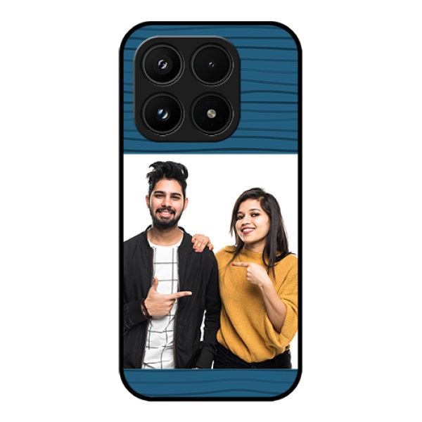 Xiaomi 17 5G Custom Glass Phone Case - Blue Pattern Cover Design Xiaomi 17 5G Custom Glass Phone Case - Blue Pattern Cover Design