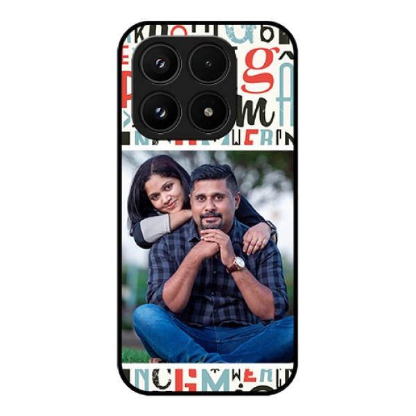 Xiaomi 17 5G Custom Glass Phone Case - Alphabet Design