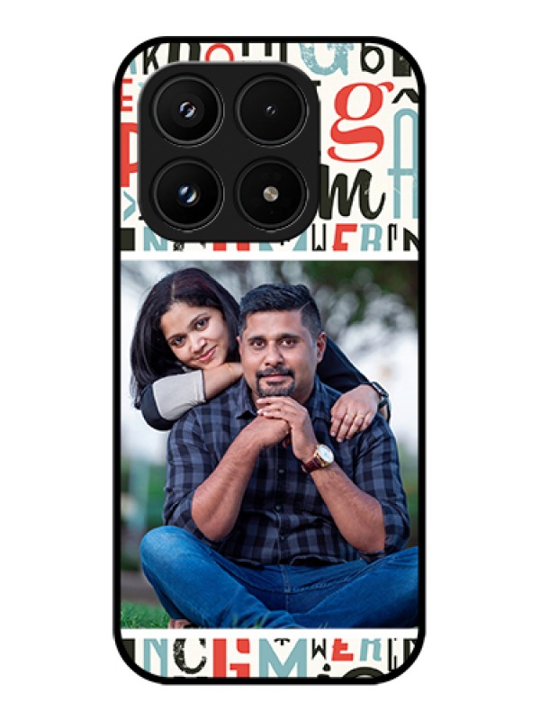 Custom Xiaomi 17 5G Custom Glass Phone Case - Alphabet Design