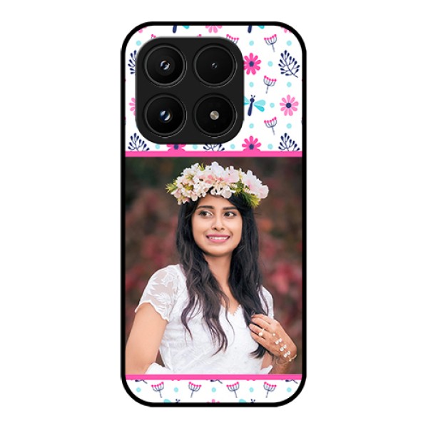 Xiaomi 17 5G Custom Glass Phone Case - Colorful Flower Design Xiaomi 17 5G Custom Glass Phone Case - Colorful Flower Design