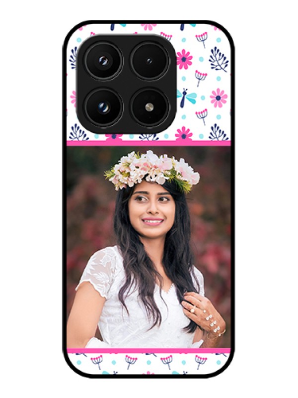 Custom Xiaomi 17 5G Custom Glass Phone Case - Colorful Flower Design