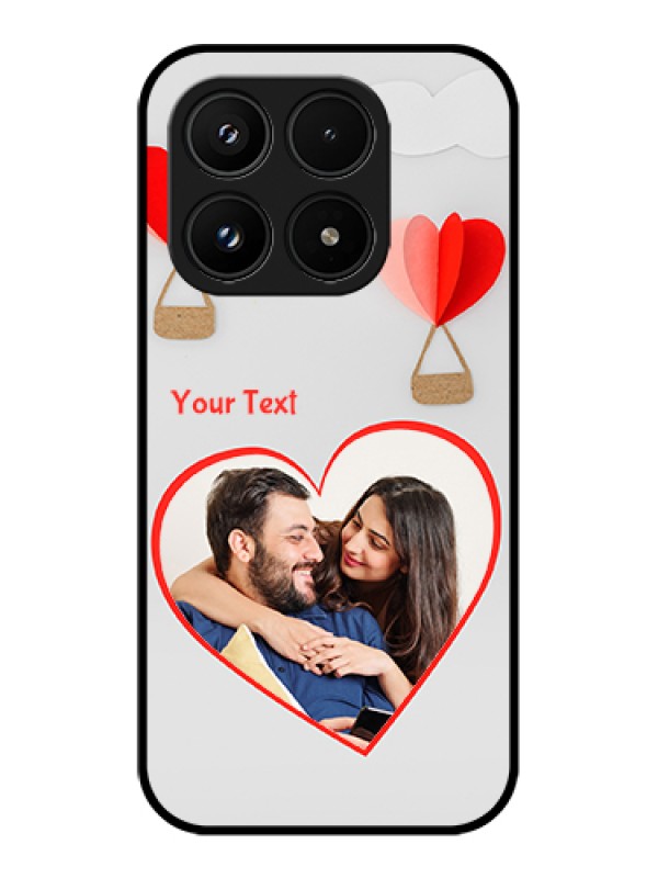 Custom Xiaomi 17 5G Custom Glass Phone Case - Parachute Love Design