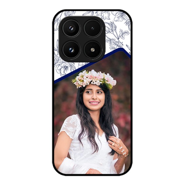 Xiaomi 17 5G Custom Glass Phone Case - Classy Floral Design