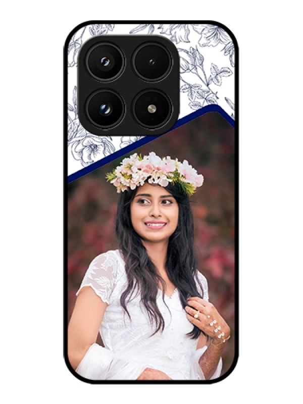 Custom Xiaomi 17 5G Custom Glass Phone Case - Classy Floral Design