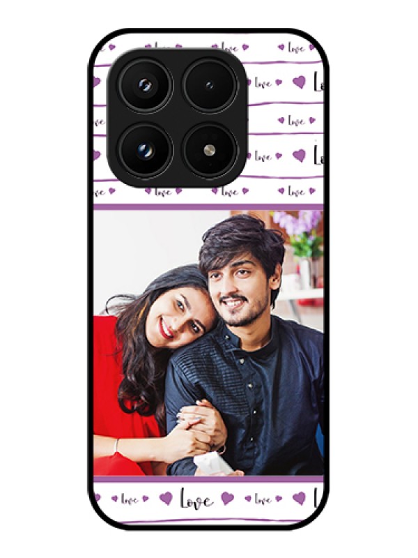 Custom Xiaomi 17 5G Custom Glass Phone Case - Couples Heart Design