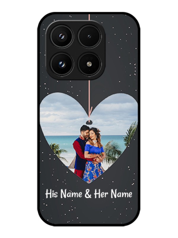 Custom Xiaomi 17 5G Custom Glass Phone Case - Hanging Heart Design