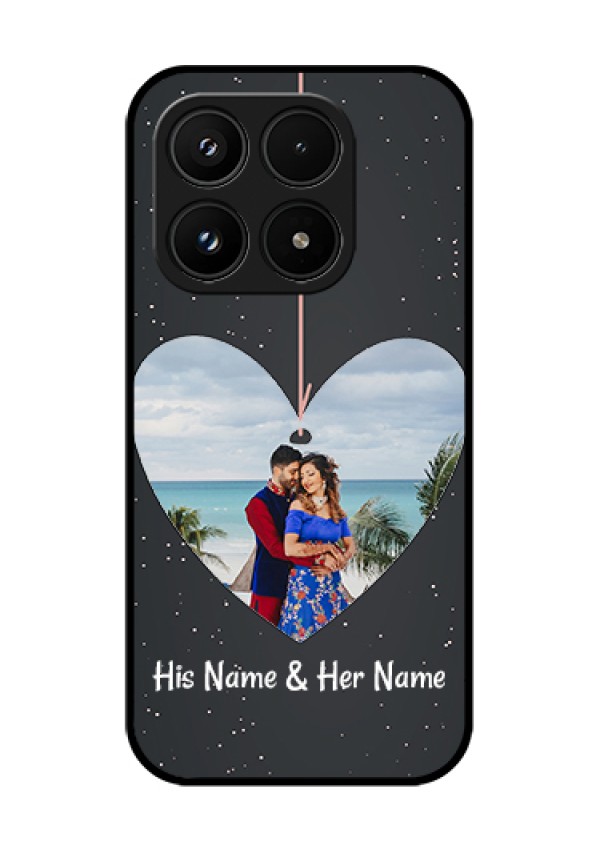 Xiaomi 17 5G Custom Glass Phone Case - Hanging Heart Design