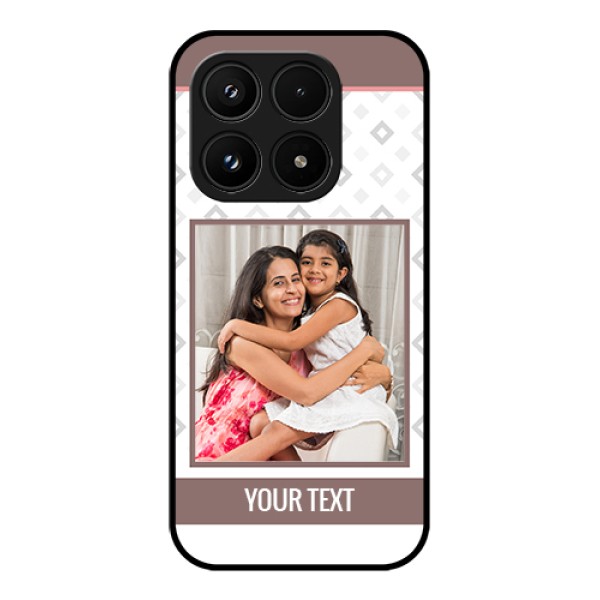 Xiaomi 17 5G Custom Glass Phone Case - Simple Diamond Design Xiaomi 17 5G Custom Glass Phone Case - Simple Diamond Design
