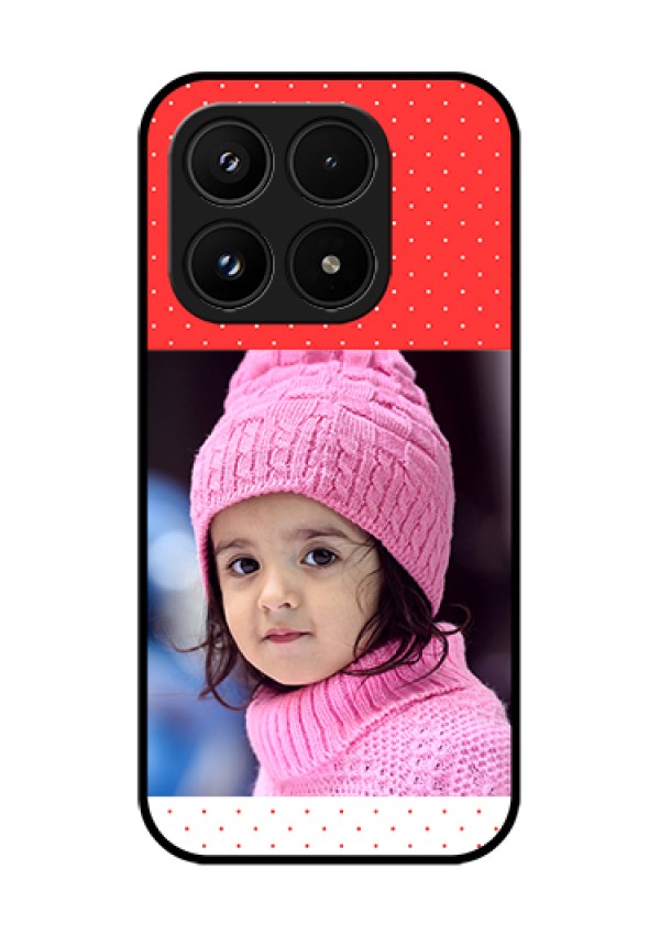Xiaomi 17 5G Custom Glass Phone Case - Red Pattern Design