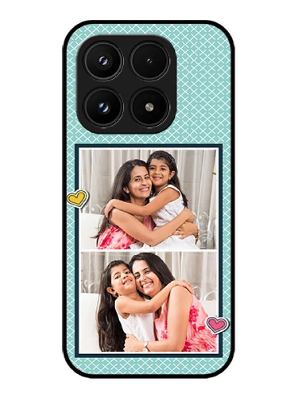 Custom Xiaomi 17 5G Custom Glass Phone Case - 2 Image Holder With Pattern Design