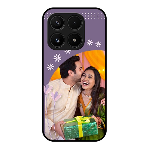Xiaomi 17 5G Custom Glass Phone Case - Lavender Flowers Design Xiaomi 17 5G Custom Glass Phone Case - Lavender Flowers Design