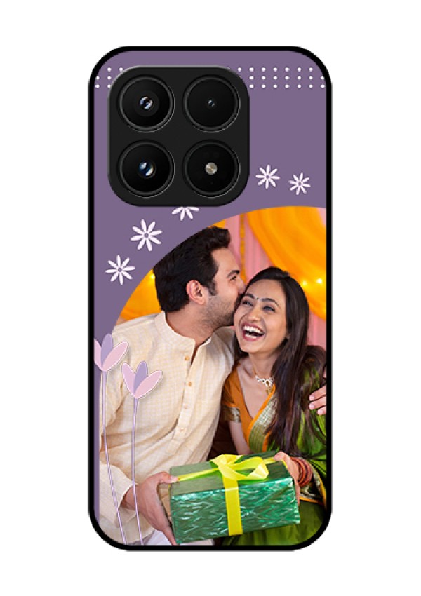 Xiaomi 17 5G Custom Glass Phone Case - Lavender Flowers Design