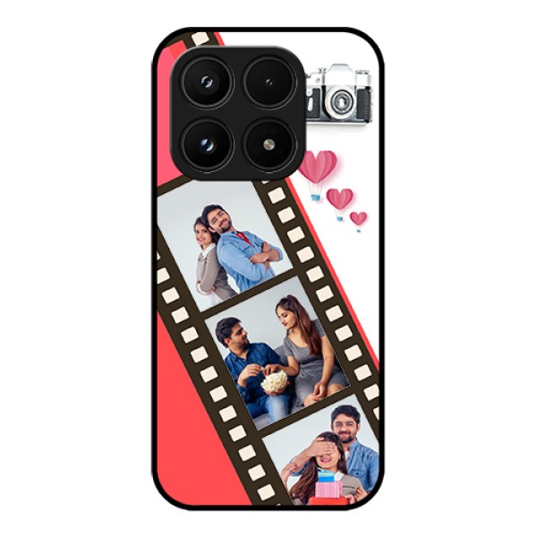 Xiaomi 17 5G Custom Glass Phone Case - 3 Image Holder With Film Reel Xiaomi 17 5G Custom Glass Phone Case - 3 Image Holder With Film Reel
