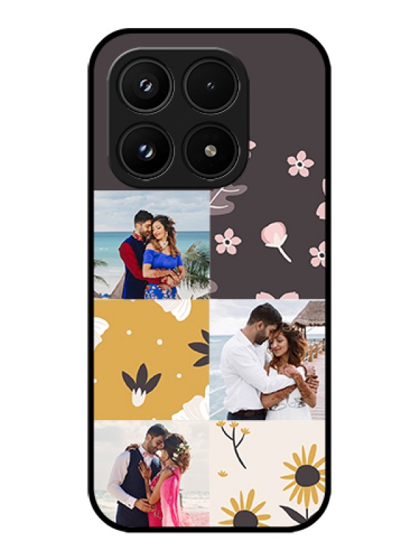 Custom Xiaomi 17 5G Custom Glass Phone Case - 3 Images With Floral Design