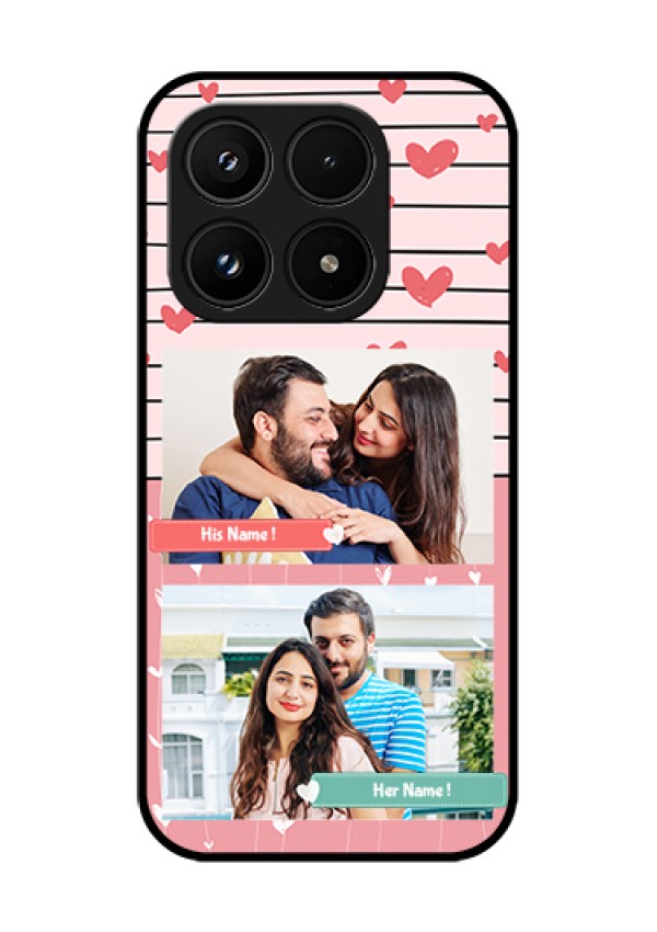 Xiaomi 17 5G Custom Glass Phone Case - Photo With Heart Design