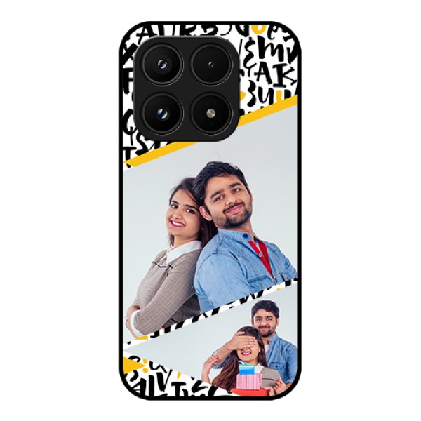 Xiaomi 17 5G Custom Glass Phone Case - Letters Pattern Design