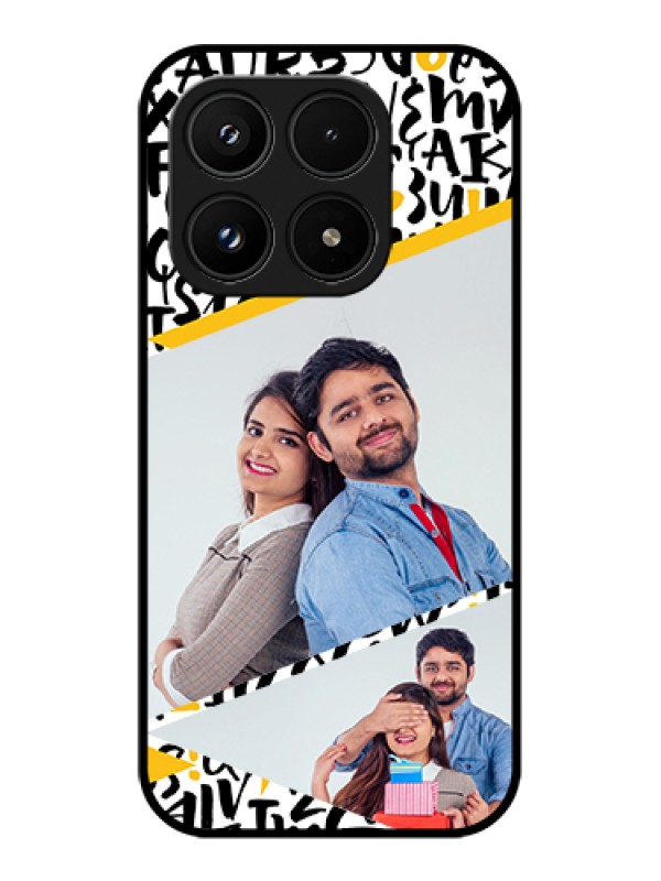 Custom Xiaomi 17 5G Custom Glass Phone Case - Letters Pattern Design