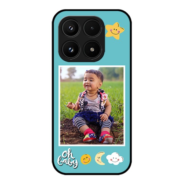 Xiaomi 17 5G Custom Glass Phone Case - Smiley Kids Stars Design Xiaomi 17 5G Custom Glass Phone Case - Smiley Kids Stars Design