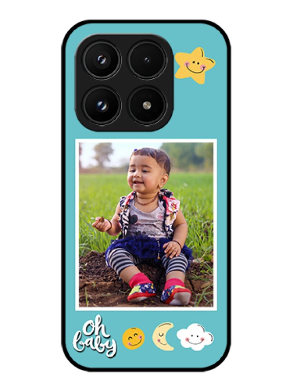 Custom Xiaomi 17 5G Custom Glass Phone Case - Smiley Kids Stars Design