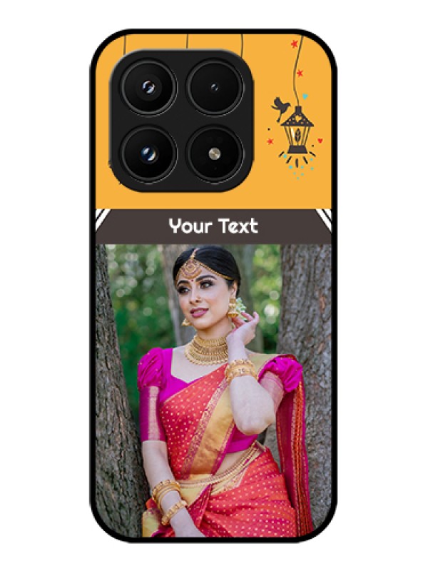 Custom Xiaomi 17 5G Custom Glass Phone Case - With Family Picture And Icons