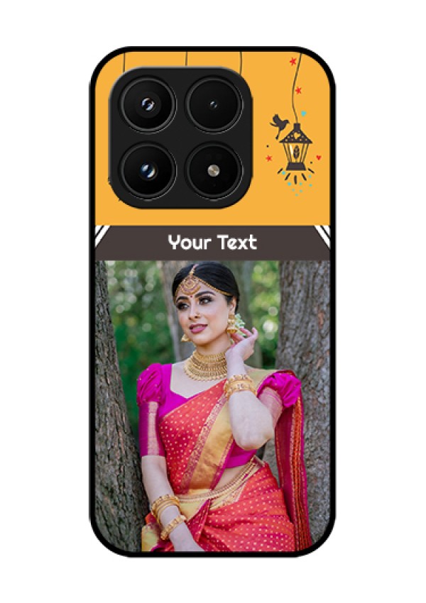 Xiaomi 17 5G Custom Glass Phone Case - With Family Picture And Icons