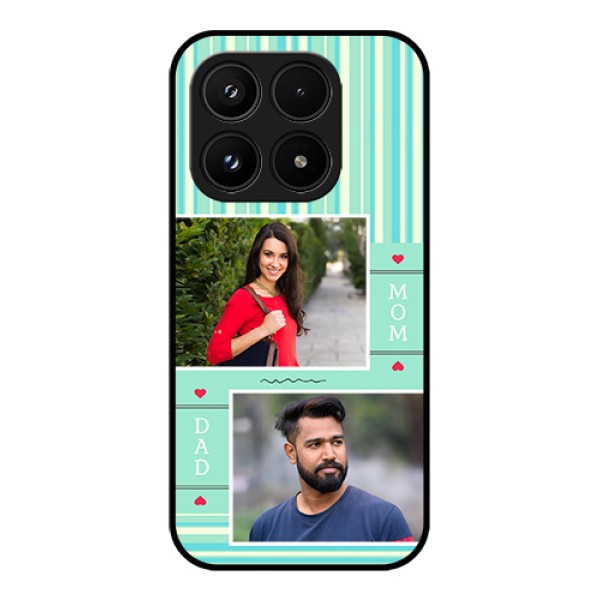 Xiaomi 17 5G Custom Glass Phone Case - Mom & Dad Pic Design