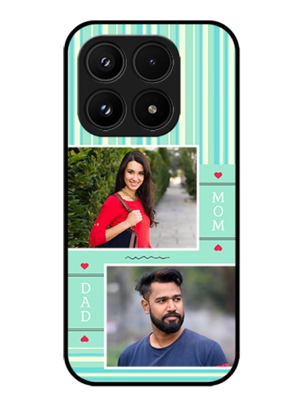 Custom Xiaomi 17 5G Custom Glass Phone Case - Mom & Dad Pic Design