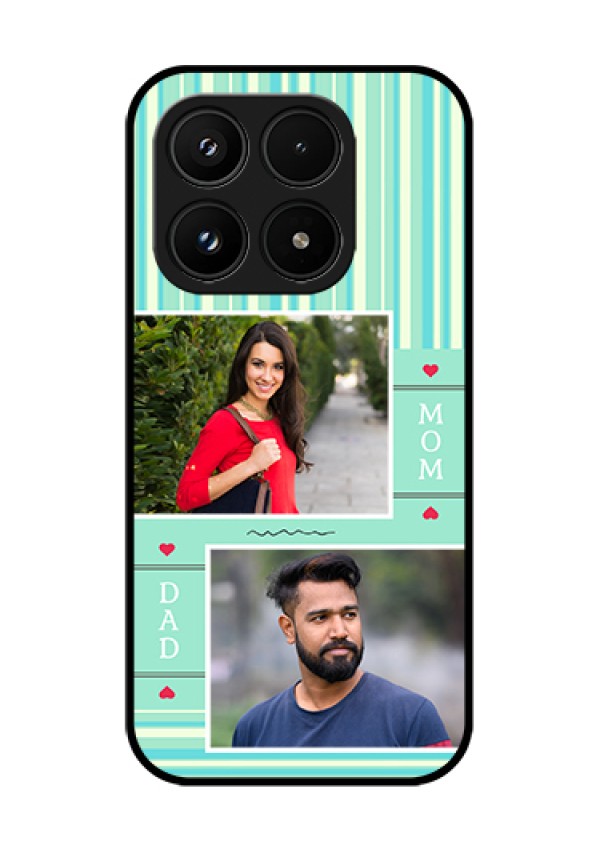 Xiaomi 17 5G Custom Glass Phone Case - Mom & Dad Pic Design
