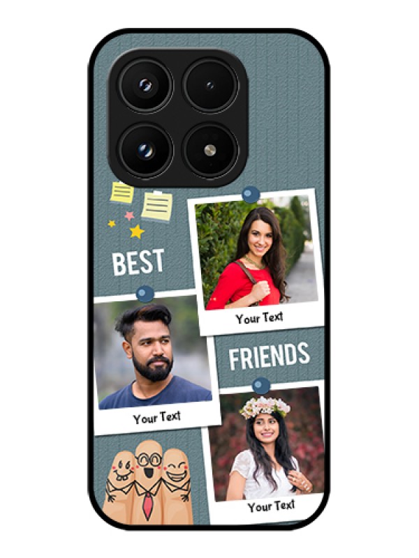 Custom Xiaomi 17 5G Custom Glass Phone Case - Sticky Frames And Friendship Design