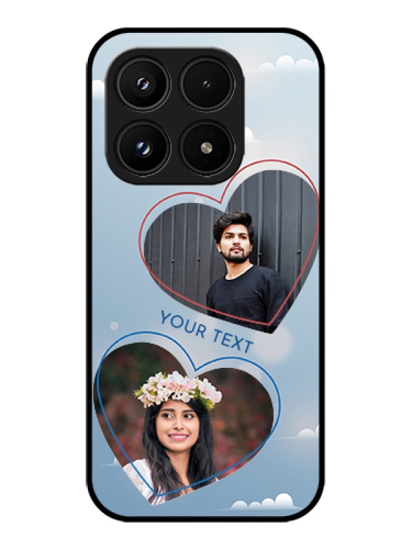 Custom Xiaomi 17 5G Custom Glass Phone Case - Blue Color Couple Design