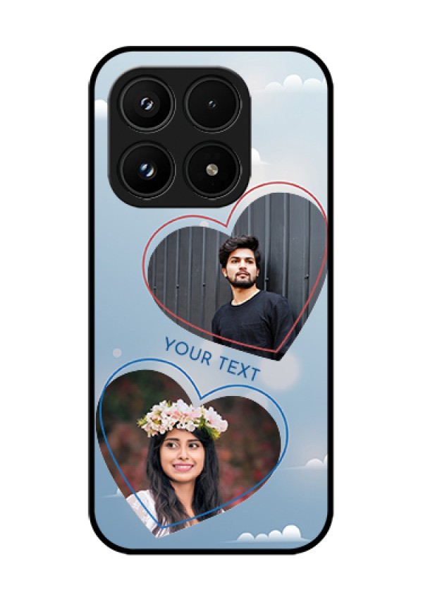 Xiaomi 17 5G Custom Glass Phone Case - Blue Color Couple Design