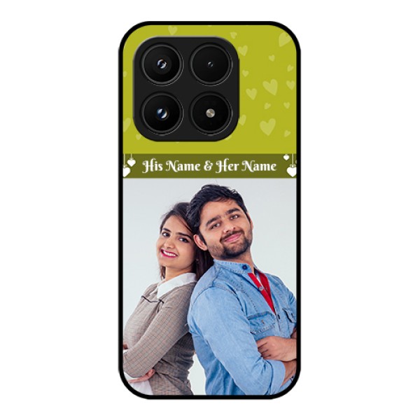 Xiaomi 17 5G Custom Glass Phone Case - You & Me Heart Design Xiaomi 17 5G Custom Glass Phone Case - You & Me Heart Design