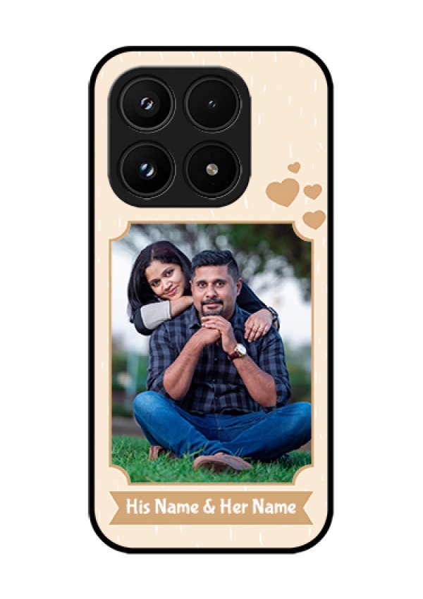 Xiaomi 17 5G Custom Glass Phone Case - With Confetti Love Design