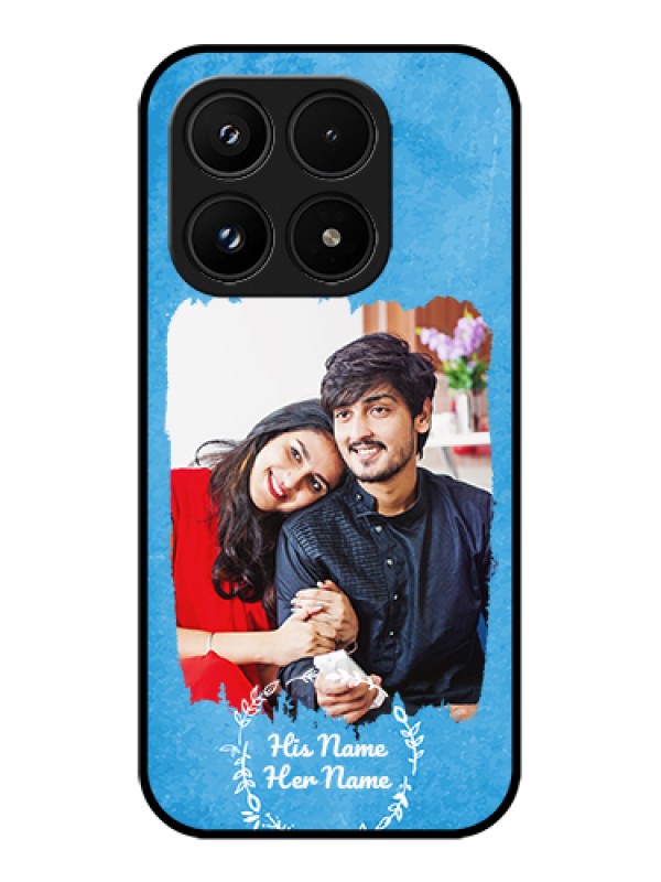 Custom Xiaomi 17 5G Custom Glass Phone Case - Blue Color Vintage Design