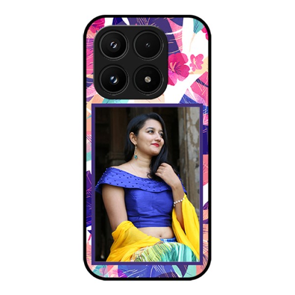 Xiaomi 17 5G Custom Glass Phone Case - Abstract Floral Design Xiaomi 17 5G Custom Glass Phone Case - Abstract Floral Design