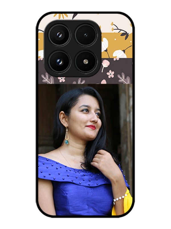 Custom Xiaomi 17 5G Custom Glass Phone Case - Stylish Floral Design